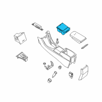 OEM 2008 Nissan Altima Cup Holder Assembly Diagram - 68430-JA00A