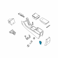 OEM Nissan Rogue Switch Assembly-Heat Seat (Passenger) Diagram - 25500-JA01A