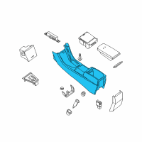 OEM 2008 Nissan Altima Body-Console Diagram - 96911-JA02B