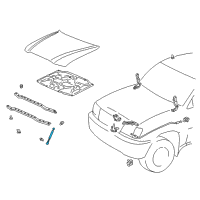 OEM Toyota Land Cruiser Support Cylinder Diagram - 53440-69026