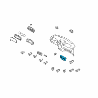 OEM 2007 Hyundai Santa Fe Heater Control Assembly Diagram - 97250-2B451-CA