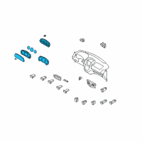 OEM 2007 Hyundai Santa Fe Cluster Assembly-Instrument(Mph) Diagram - 94001-2B280