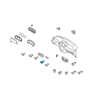 OEM Hyundai Santa Fe Switch Assembly-Rear Defroster Diagram - 93710-2B001-CA