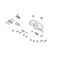 OEM 2007 Hyundai Santa Fe Socket-Bulb Diagram - 18668-28000