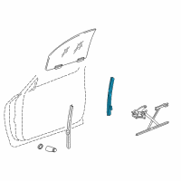 OEM 1998 Dodge Durango Window Channel Diagram - 55256900AB