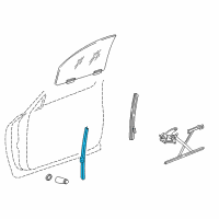 OEM 2001 Dodge Durango Channel-Front Door Glass Lower Diagram - 55256992