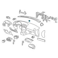 OEM Mercury Mountaineer In-Car Temperature Sensor Diagram - XW4Z-19C734-AA