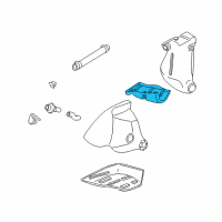 OEM 2001 Chevrolet Corvette Strap-Fuel Tank Shield Diagram - 10410938