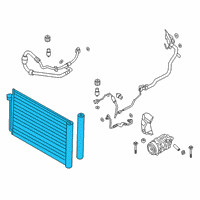 OEM 2020 BMW M8 Condenser Air Conditioning With Drier Diagram - 64-53-9-364-255