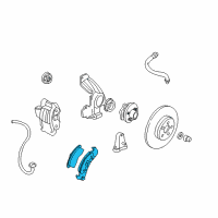 OEM Chevrolet Cavalier Front Pads Diagram - 19152705