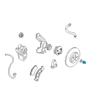 OEM 2003 Saturn Vue Axle Nut Diagram - 22636597