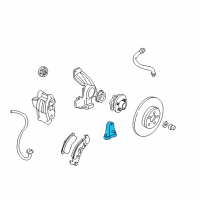 OEM Pontiac Sunbird Sensor Asm, Wheel Speed Diagram - 19259628