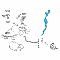 OEM Cadillac CT6 Filler Pipe Diagram - 84186598