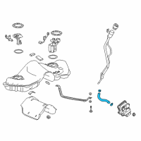 OEM 2017 Cadillac CT6 Filler Hose Diagram - 42507406