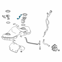 OEM 2018 Cadillac CT6 Fuel Gauge Sending Unit Diagram - 13514081