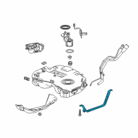 OEM 2020 GMC Terrain Tank Strap Diagram - 23463222