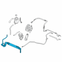 OEM Acura RL Cooler, Power Steering Oil Diagram - 53765-SJA-000