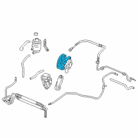 OEM 2007 Acura RL Pulley, Power Steering Pump Diagram - 56483-RJA-005