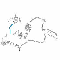 OEM 2005 Acura RL Hose, Oil Tank Diagram - 53733-SJA-003