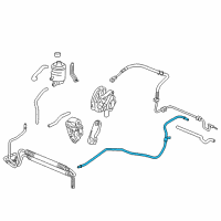 OEM Acura RL Pipe, Return (B) Diagram - 53779-SJA-A00