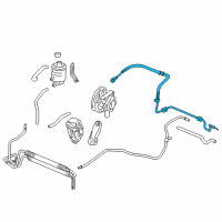 OEM Acura RL Hose, Power Steering Feed Diagram - 53713-SJA-A04