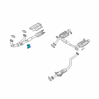 OEM Hyundai Tiburon Bracket-Exhaust Pipe Diagram - 28647-39000