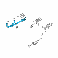 OEM 2007 Hyundai Tiburon Front Exhaust Pipe Diagram - 28610-2C100