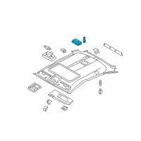 OEM 2013 BMW X6 Interior Reading Light, Rear Diagram - 63-31-9-111-011