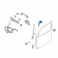 OEM 2013 Nissan Cube Cylinder Set - Door Lock, LH Diagram - H0601-1FC0A
