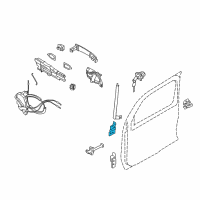 OEM 2009 Nissan Cube Hinge Front Door RH Diagram - 80400-1FA0A