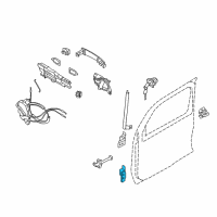 OEM Nissan Cube Hinge-Front Door RH Diagram - 80420-1FA0A