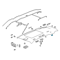 OEM 2022 Cadillac XT6 Cargo Lamp Diagram - 84536330