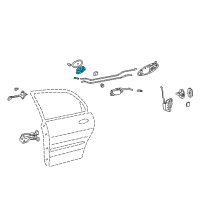 OEM 2003 Hyundai Sonata Interior Door Handle Assembly, Right Diagram - 82620-3D000-TI