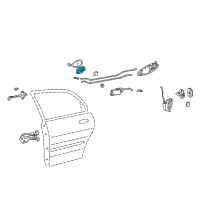 OEM 1999 Hyundai Sonata Front Door Handle Assembly, Interior Diagram - 82610-38000-BT