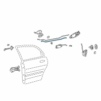 OEM Kia Optima Rod-Rear Door Inside Handle Diagram - 8147238000