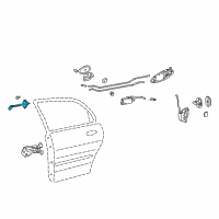 OEM 2002 Hyundai Sonata Checker Assembly-Rear Door, LH Diagram - 79480-3C000