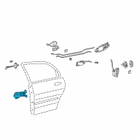 OEM 2004 Hyundai Sonata Hinge Assembly-Rear Door Upper, LH Diagram - 79410-3D000