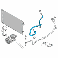 OEM BMW 530i Suction Pipe Evaporator-Compressor Diagram - 64-53-9-321-600