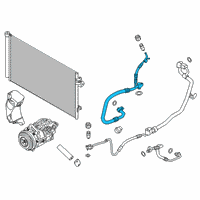 OEM 2019 BMW M550i xDrive Suction Pipe Evaporator-Compressor Diagram - 64-53-9-321-600