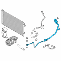 OEM 2020 BMW M8 REFRIGERANT LINE, DUAL LINE Diagram - 64-53-7-854-427