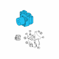 OEM Lexus NX300 ACTUATOR Assembly, Brake Diagram - 44050-78110