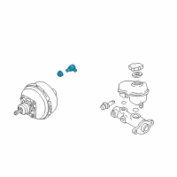 OEM Chevrolet Silverado 3500 Valve Kit, Power Brake Booster Vacuum Check Diagram - 18022219