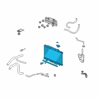 OEM Acura ZDX Radiator (Denso) Diagram - 19010-RYE-H01