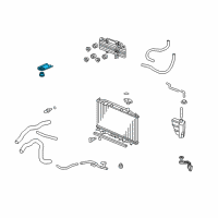 OEM Acura ZDX Bracket, Radiator Mount (Upper) Diagram - 74176-ST3-E00