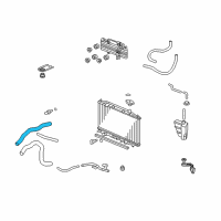 OEM 2010 Acura ZDX Hose, Water Upper Diagram - 19501-RP6-A00