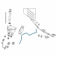 OEM 2012 Toyota FJ Cruiser Washer Hose Diagram - 90099-62068