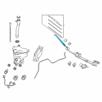 OEM 2008 Toyota FJ Cruiser Wiper Arm Diagram - 85211-35140