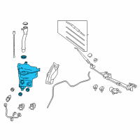 OEM 2014 Toyota FJ Cruiser Washer Reservoir Diagram - 85315-35360