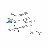 OEM 2009 Lexus LS460 Insulator, Exhaust Manifold Heat, NO.1 Diagram - 17167-38070