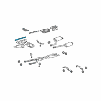 OEM 2009 Lexus LS460 Gasket, Exhaust Manifold To Head Diagram - 17173-38030